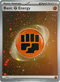 Basic Fighting Energy (Cosmos Holo) 006 Scarlet & Violet Energies Pokémon card