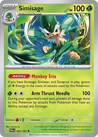 Simisage 005/182 · Reverse Holo
