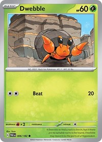 Dwebble 006/182 · Reverse Holo