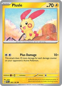 Plusle 060/182 · Reverse Holo
