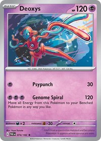 Deoxys 074/182 · Reverse Holo