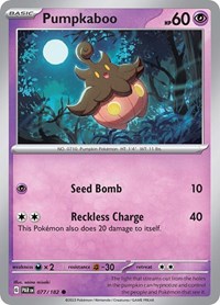 Pumpkaboo 077/182 · Reverse Holo