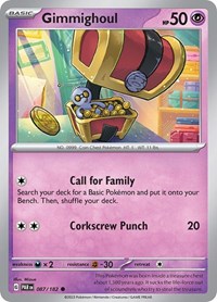 Gimmighoul 087/182 · Reverse Holo