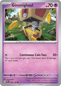 Gimmighoul 088/182 · Reverse Holo