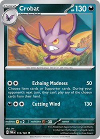 Crobat 112/182 · Reverse Holo