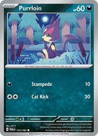 Purrloin 114/182 · Reverse Holo