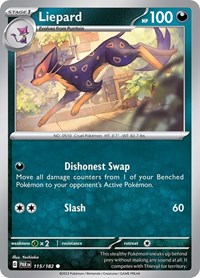 Liepard 115/182 · Reverse Holo