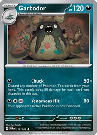 Garbodor 117/182 · Reverse Holo