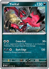 Yveltal 118/182 · Reverse Holo