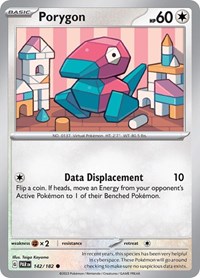 Porygon 142/182 · Reverse Holo