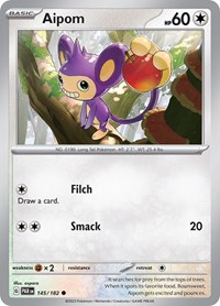 Aipom 145/182 · Reverse Holo