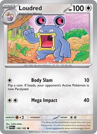 Loudred 149/182 · Reverse Holo