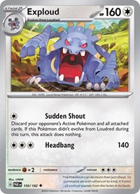 Exploud 150/182 · Reverse Holo