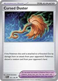 Cursed Duster 161/182 Paradox Rift Reverse Holo Pokémon card