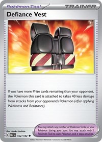 Defiance Vest 162/182 Paradox Rift Reverse Holo Pokémon card