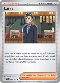 Larry 165/182 Paradox Rift Reverse Holo Pokémon card