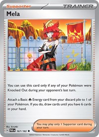 Mela 167/182 Paradox Rift Reverse Holo Pokémon card
