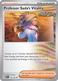 Professor Sada's Vitality 170/182 Paradox Rift Reverse Holo Pokémon card