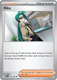 Rika 172/182 Paradox Rift Reverse Holo Pokémon card
