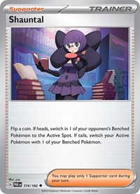 Shauntal 174/182 Paradox Rift Reverse Holo Pokémon card