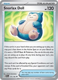 Snorlax Doll 175/182 Paradox Rift Reverse Holo Pokémon card