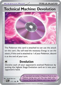 Technical Machine: Devolution 177/182 Paradox Rift Reverse Holo Pokémon card