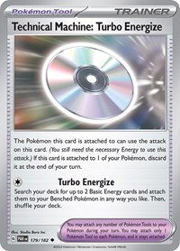 Technical Machine: Turbo Energize 179/182 Paradox Rift Reverse Holo Pokémon card