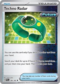 Techno Radar 180/182 Paradox Rift Reverse Holo Pokémon card