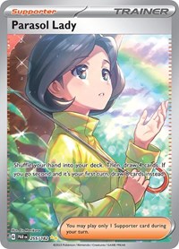 Parasol Lady 255/182 Paradox Rift Pokémon card