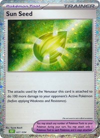 Sun Seed 027/034 Trading Card Game Classic Pokémon card