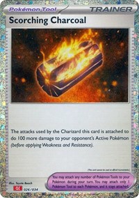 Scorching Charcoal 026/034 Trading Card Game Classic Pokémon card