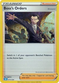 Boss's Orders [Giovanni] (CLB) 019/034 Trading Card Game Classic Pokémon card
