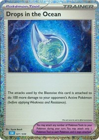 Drops in the Ocean 021/034 Trading Card Game Classic Pokémon card