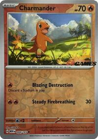 Charmander (EBGames Exclusive) 004/165 · Reverse Holo