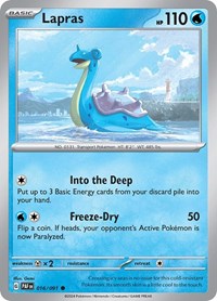 Lapras 016/091 · Reverse Holo