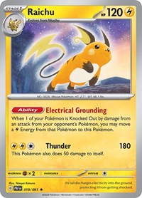 Raichu 019/091 · Reverse Holo