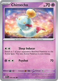 Chimecho 030/091 · Reverse Holo
