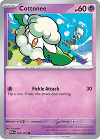 Cottonee 034/091 · Reverse Holo