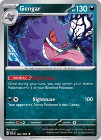 Gengar 057/091 · Reverse Holo