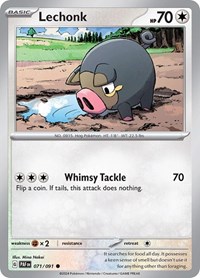 Lechonk 071/091 · Reverse Holo