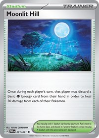 Moonlit Hill 081/091 Paldean Fates Reverse Holo Pokémon card