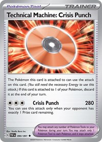 Technical Machine: Crisis Punch 090/091 Paldean Fates Reverse Holo Pokémon card