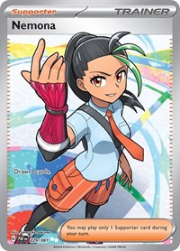 Nemona 229/091 Paldean Fates Pokémon card
