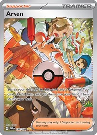 Arven 235/091 Paldean Fates Pokémon card