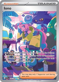 Iono 237/091 Paldean Fates Pokémon card