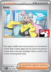 Iono 185/193 Prize Pack Series Cards Pokémon card