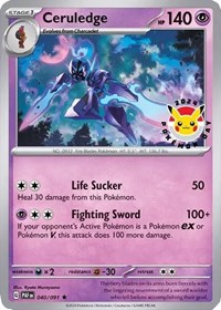 Ceruledge (Pokemon Day 2024) (Cosmos Holo) 040/091