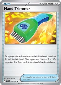 Hand Trimmer 150/162 Temporal Forces Reverse Holo Pokémon card