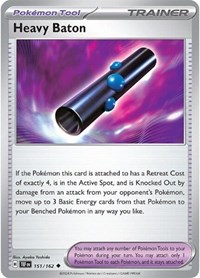 Heavy Baton 151/162 Temporal Forces Reverse Holo Pokémon card