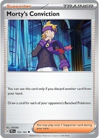Morty's Conviction 155/162 Temporal Forces Reverse Holo Pokémon card